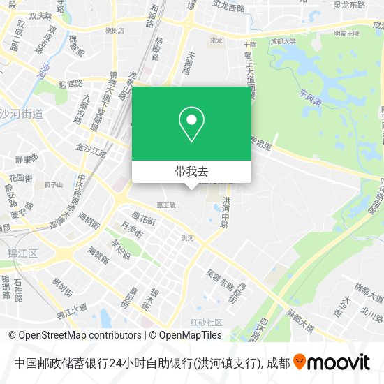中国邮政储蓄银行24小时自助银行(洪河镇支行)地图