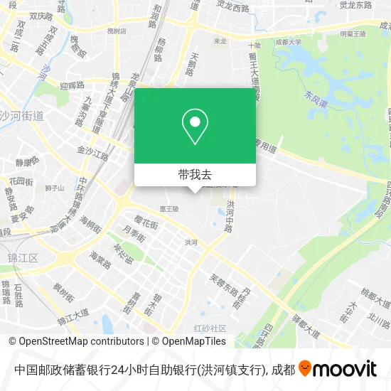 中国邮政储蓄银行24小时自助银行(洪河镇支行)地图