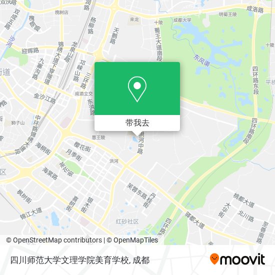 四川师范大学文理学院美育学校地图