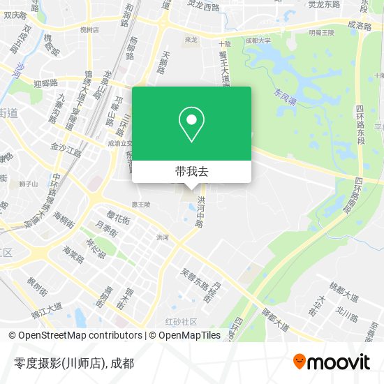 零度摄影(川师店)地图