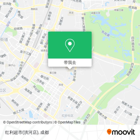 红利超市(洪河店)地图
