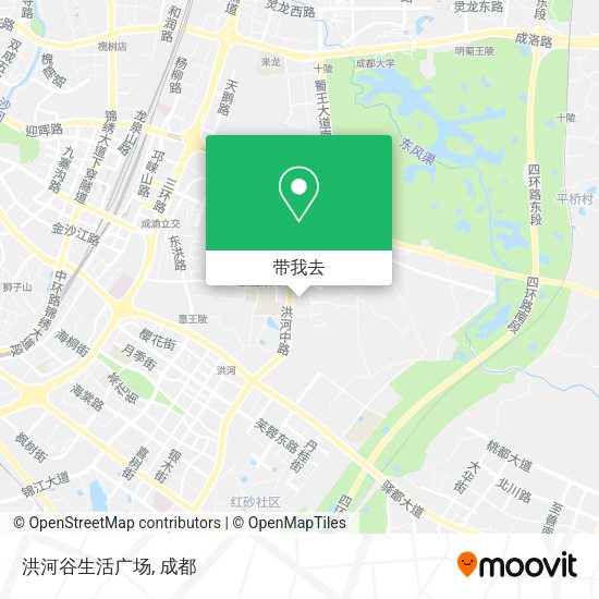 洪河谷生活广场地图