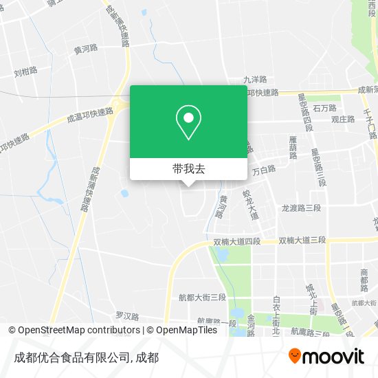 成都优合食品有限公司地图