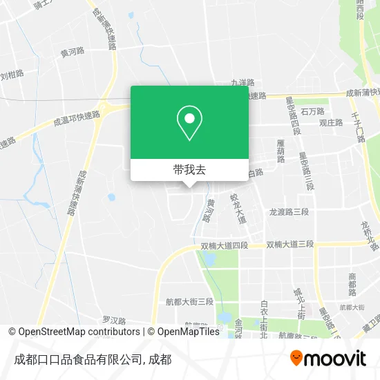 成都口口品食品有限公司地图