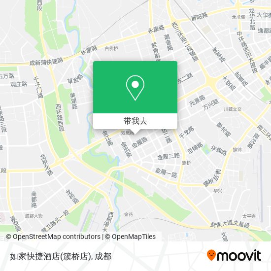 如家快捷酒店(簇桥店)地图