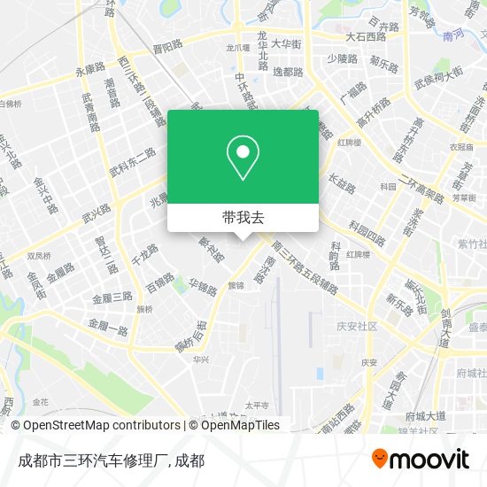 成都市三环汽车修理厂地图