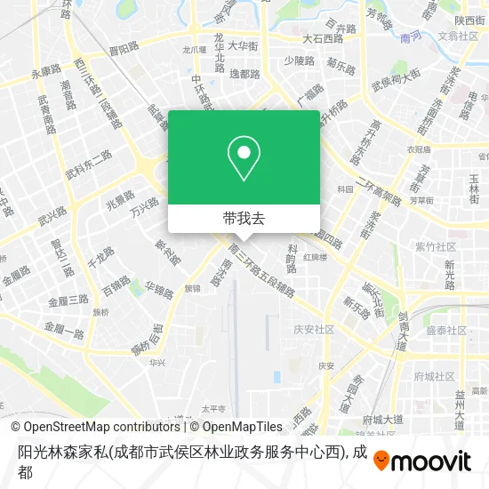 阳光林森家私(成都市武侯区林业政务服务中心西)地图