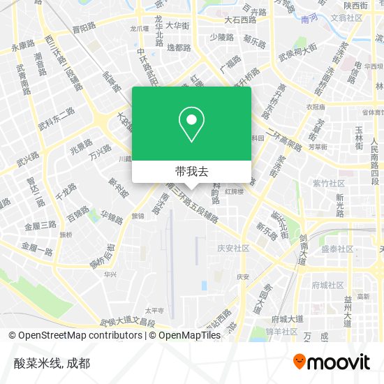 酸菜米线地图