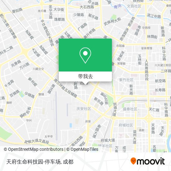 天府生命科技园-停车场地图