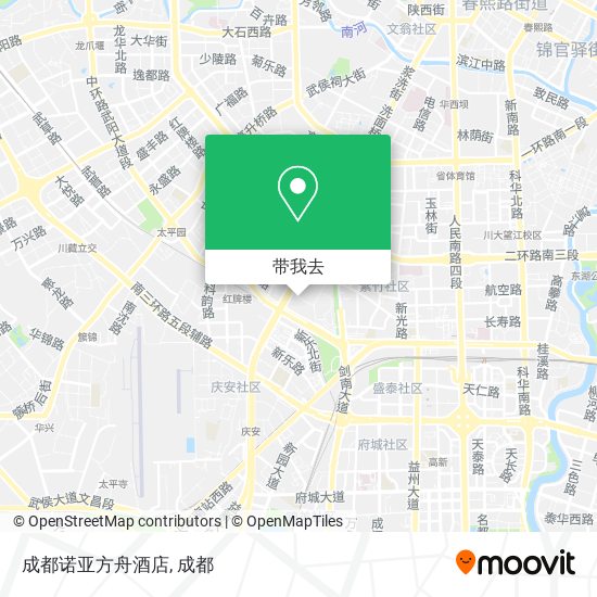 成都诺亚方舟酒店地图