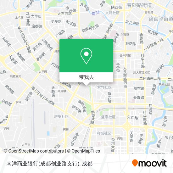 南洋商业银行(成都创业路支行)地图