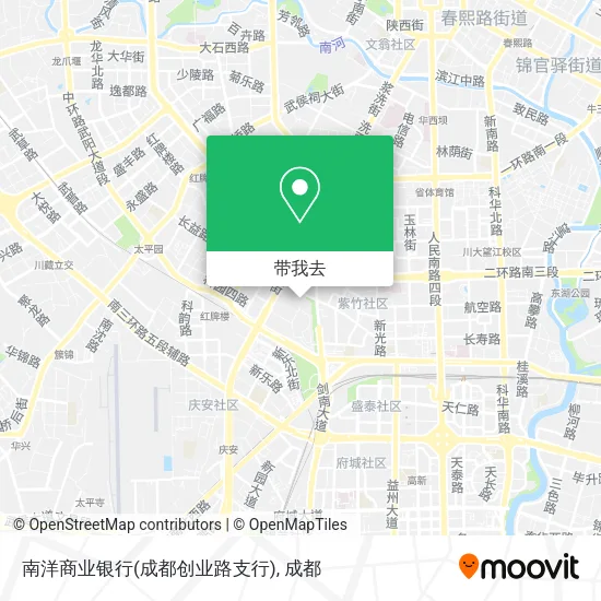 南洋商业银行(成都创业路支行)地图