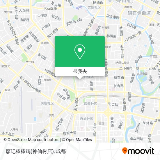 廖记棒棒鸡(神仙树店)地图