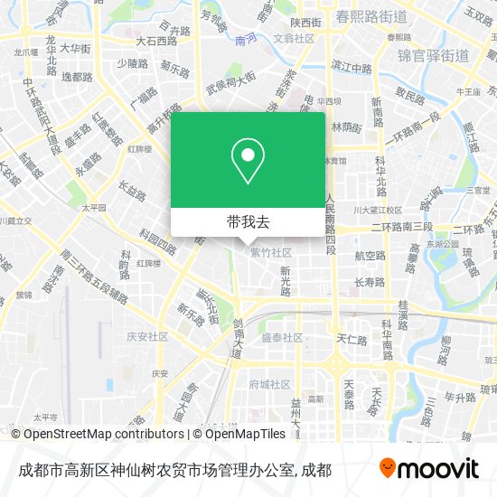 成都市高新区神仙树农贸市场管理办公室地图