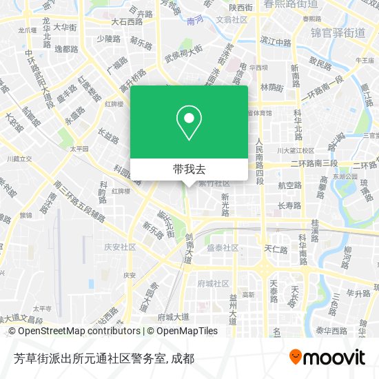 芳草街派出所元通社区警务室地图
