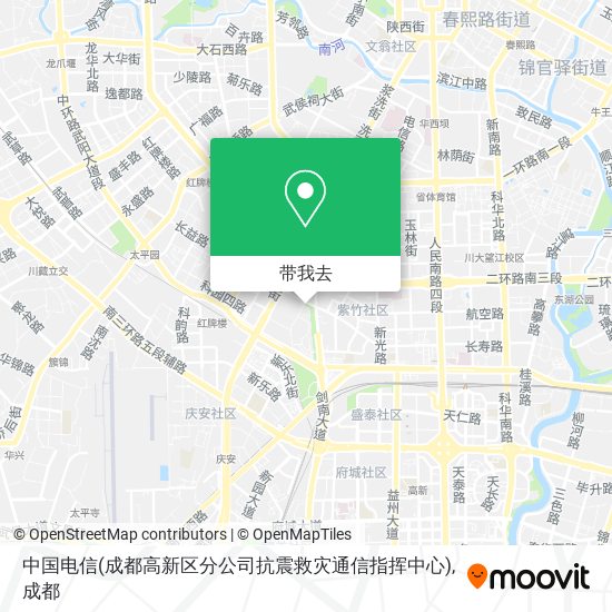 中国电信(成都高新区分公司抗震救灾通信指挥中心)地图