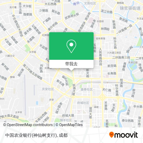 中国农业银行(神仙树支行)地图