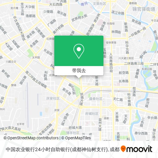 中国农业银行24小时自助银行(成都神仙树支行)地图