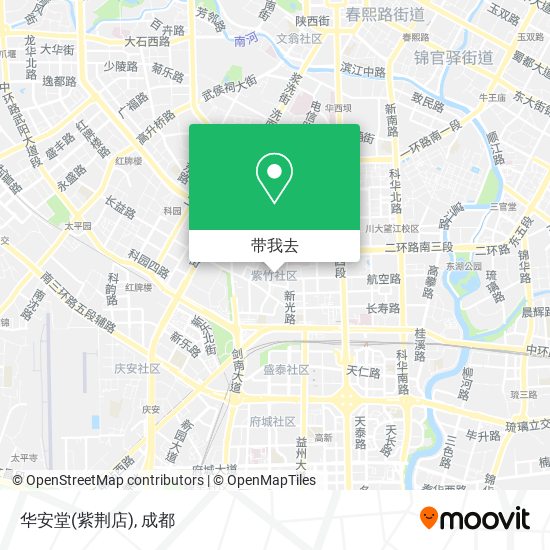 华安堂(紫荆店)地图