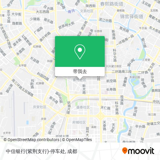 中信银行(紫荆支行)-停车处地图