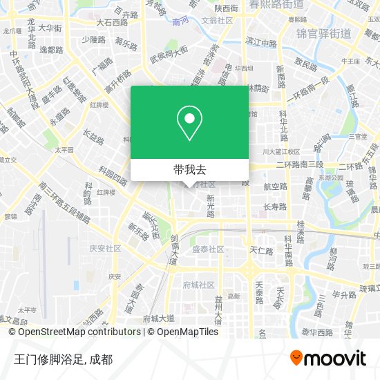 王门修脚浴足地图