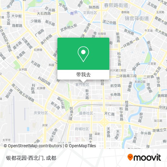 银都花园-西北门地图