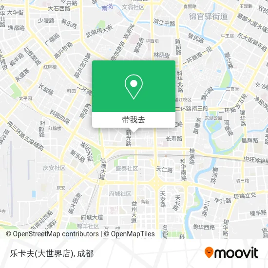 乐卡夫(大世界店)地图