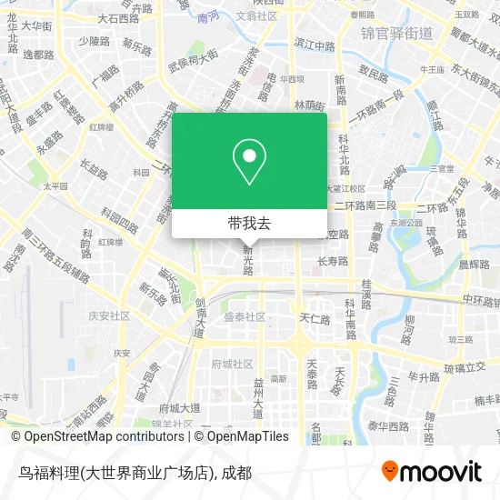 鸟福料理(大世界商业广场店)地图