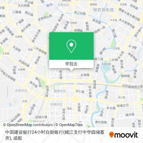 中国建设银行24小时自助银行(岷江支行中华园储蓄所)地图