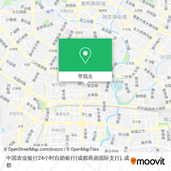 中国农业银行24小时自助银行(成都商鼎国际支行)地图