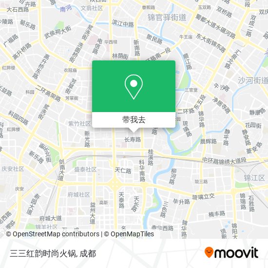 三三红韵时尚火锅地图