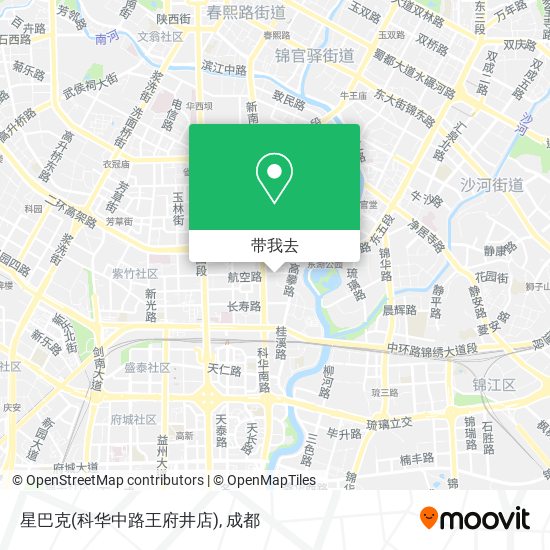 星巴克(科华中路王府井店)地图