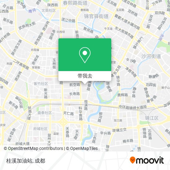 桂溪加油站地图