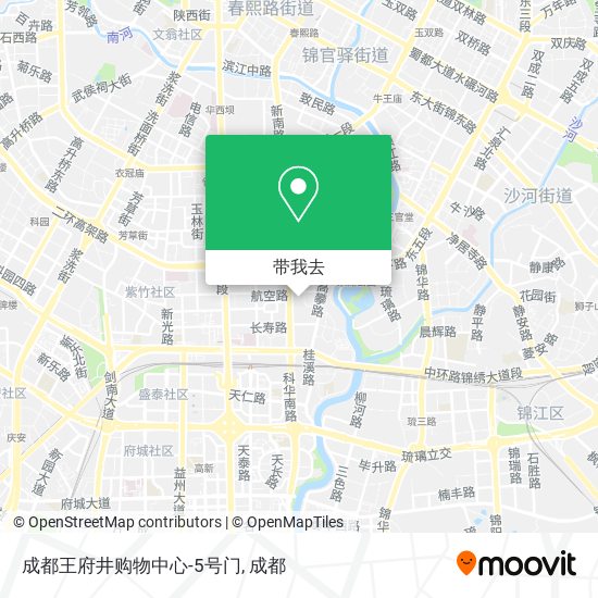 成都王府井购物中心-5号门地图