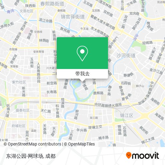 东湖公园-网球场地图