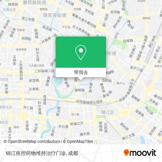 锦江疾控药物维持治疗门诊地图