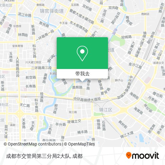 成都市交管局第三分局2大队地图