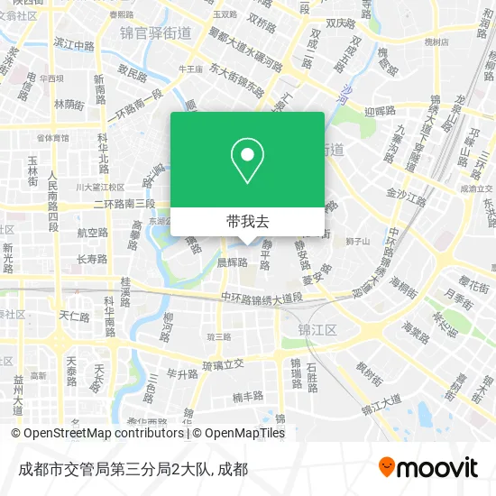 成都市交管局第三分局2大队地图