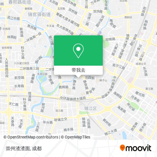 崇州渣渣面地图