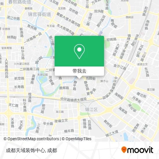 成都天域装饰中心地图