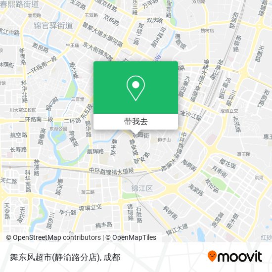 舞东风超市(静渝路分店)地图