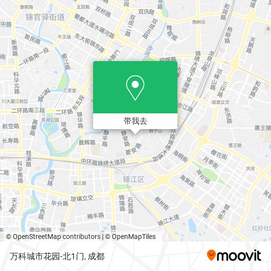 万科城市花园-北1门地图