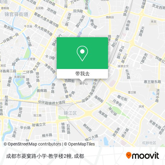 成都市菱窠路小学-教学楼2幢地图