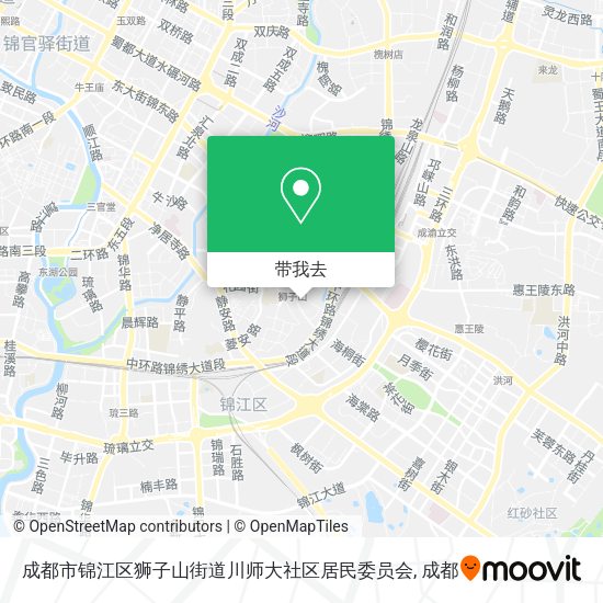 成都市锦江区狮子山街道川师大社区居民委员会地图