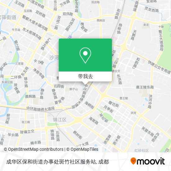 成华区保和街道办事处斑竹社区服务站地图