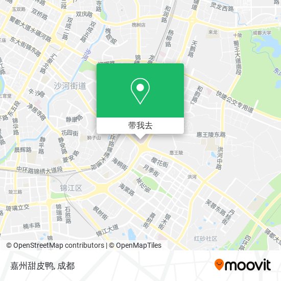嘉州甜皮鸭地图