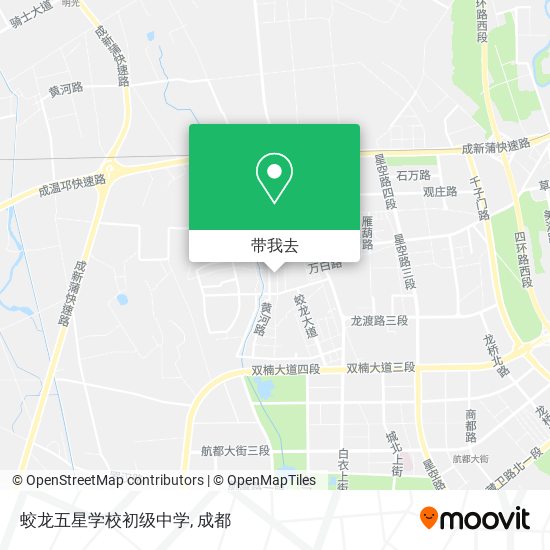 蛟龙五星学校初级中学地图