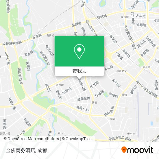 金佛商务酒店地图