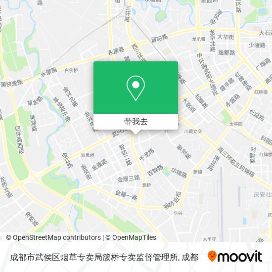成都市武侯区烟草专卖局簇桥专卖监督管理所地图