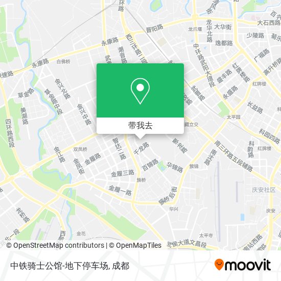中铁骑士公馆-地下停车场地图